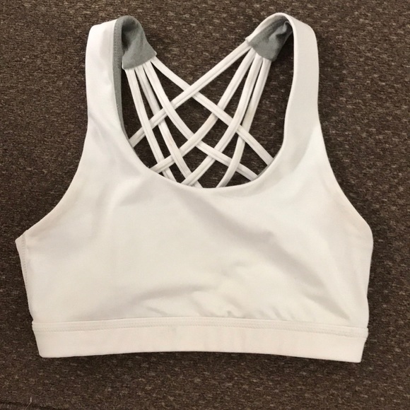 Other - NWOT White Sports Bra Lulu Style